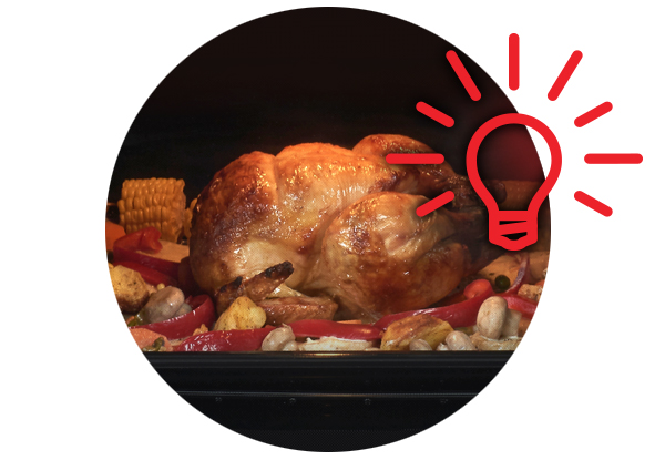 Luz en horno