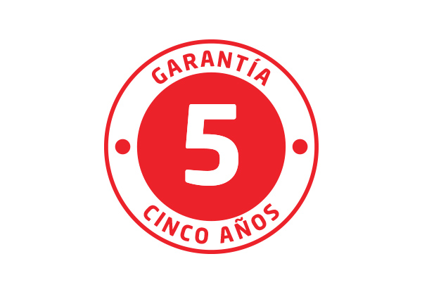 Garantía TOTAL 5 años
